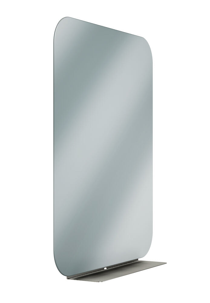 Bradley 7B1-3030360-BS Frameless Mirror- 30" X 36" w/Shelf Brushed Stainless