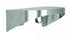 Bradley 7B2-0051296 Shelf, Stainless Satin, 20 Gauge-w/Hooks, 5 X