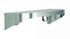 Bradley 7B2-0081896 Shelf, Stainless Satin, 20 Gauge-w/Hooks, 8 X