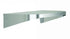 Bradley 7B2-0081800 Shelf, Stainless Satin, 20 Gauge, 8 X 18