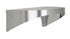 Bradley 7B2-0051200 Shelf, Stainless Satin, 20 Gauge, 5 X 12