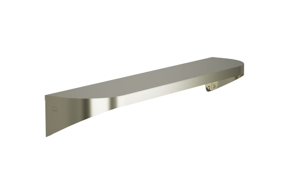 Bradley 7B2-0052400-BN Shelf, Stainless Satin, 20 Gauge, 5 X 24 Brushed Nickel