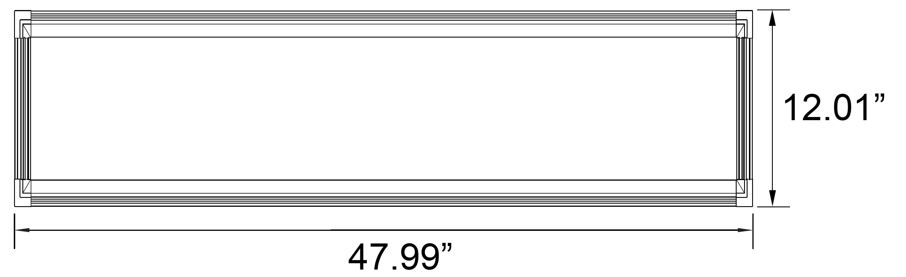 LED Flat Panel 1’ X 4’ - Dual 3-Way Switchable 8014 FX LED Flat Panel – 1x4 Dual 3-Way Switchable Power & CCT for New Construction