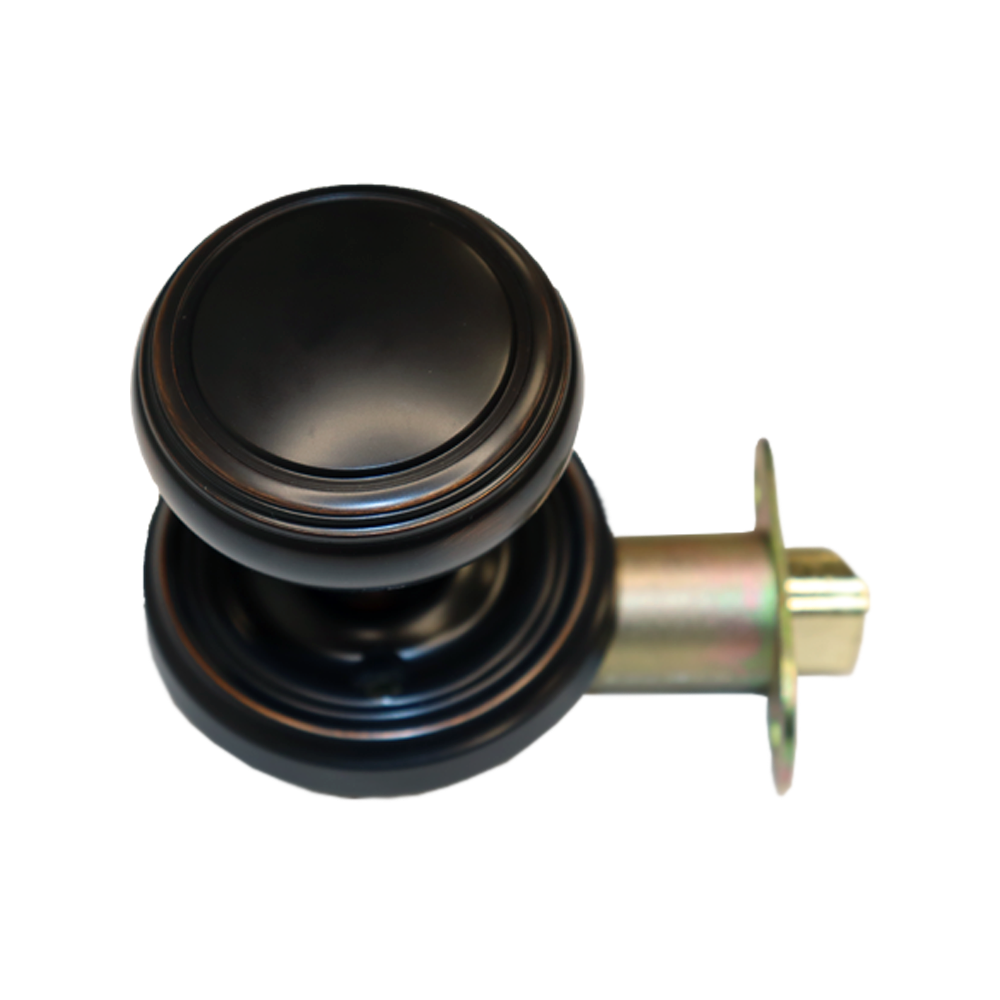 Emtek 8100NWUS10B Norwich Knob 2-3/8" Backset Passage with Regular Rose for 1-1/4" to 2" Door Oil Rubbed Bronze Finish Sparrow Supply