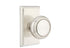 Emtek 8121NWUS15 Norwich Knob 2-3/8" Backset Passage with Rectangular Rose for 1-1/4" to 2" Door Satin Nickel Finish Sparrow Supply