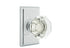 Emtek 8121OTUS26 Old Town Glass Knob 2-3/8" Backset Passage with Rectangular Rose for 1-1/4" to 2" Door Polished Chrome Finish Sparrow Supply