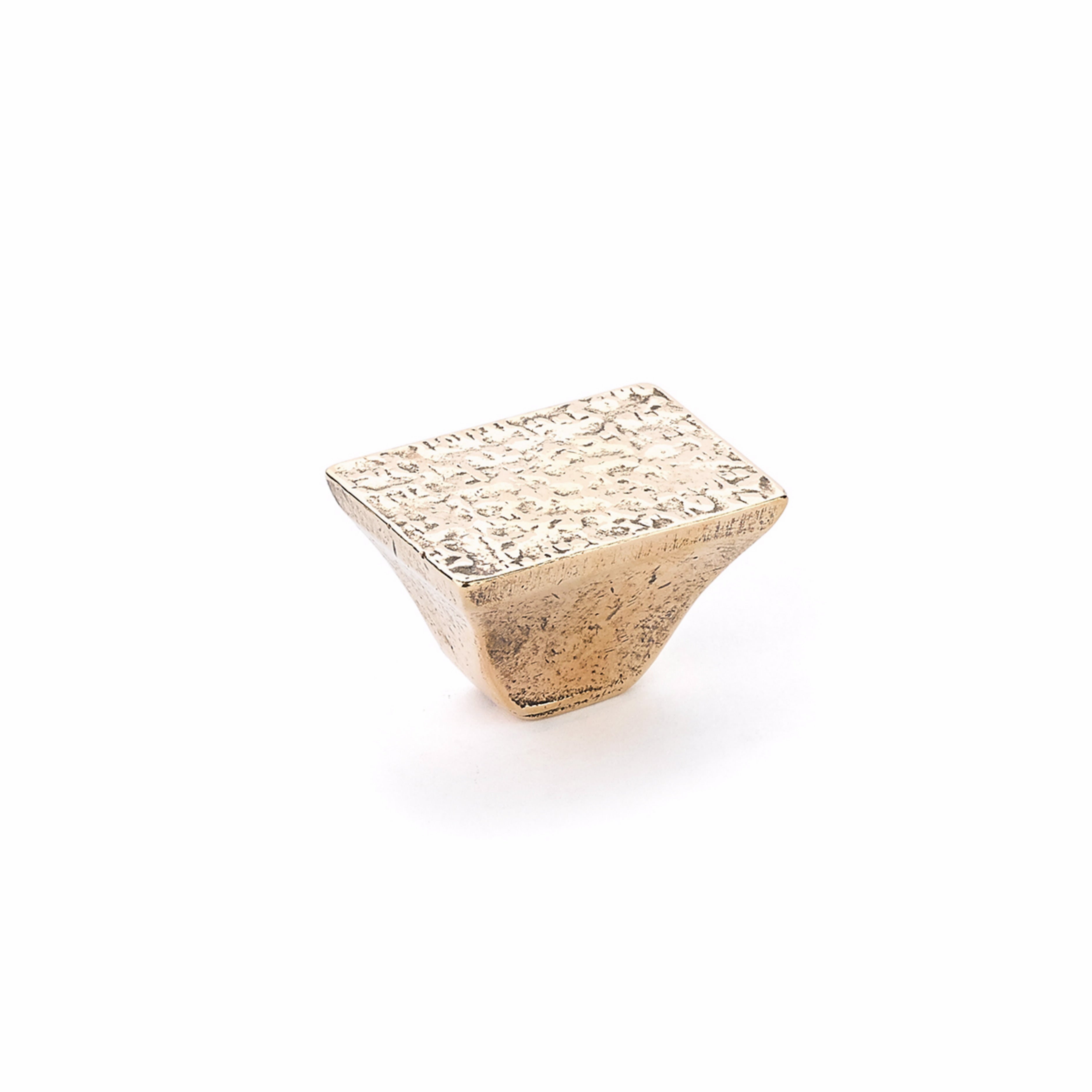 Schaub 814-NB 1-1/4" Rectangle Vinci Cabinet Knob Natural Bronze Finish Sparrow Supply