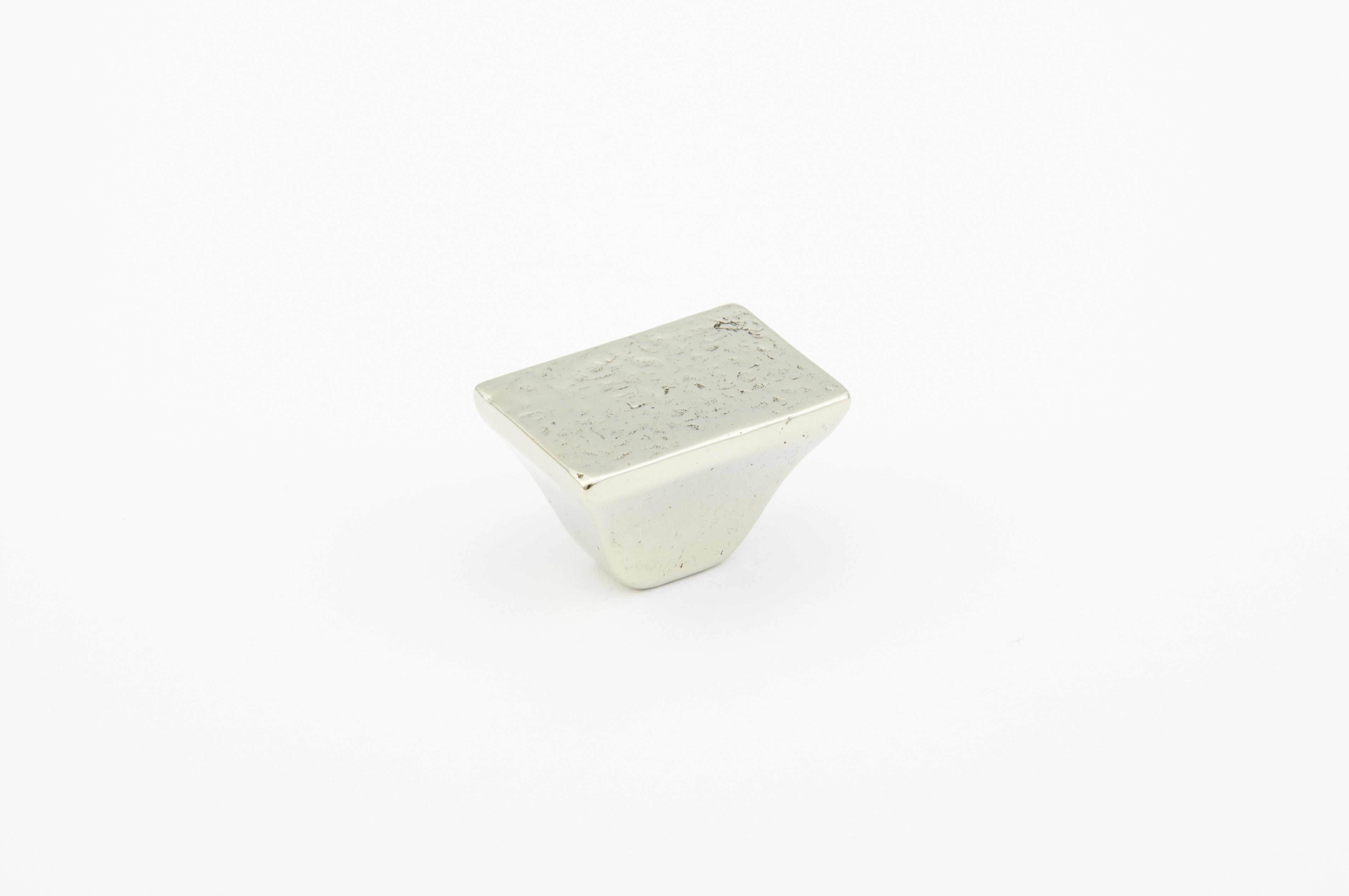 Schaub 814-PWB 1-1/4" Rectangle Vinci Cabinet Knob Polished White Bronze Finish Sparrow Supply