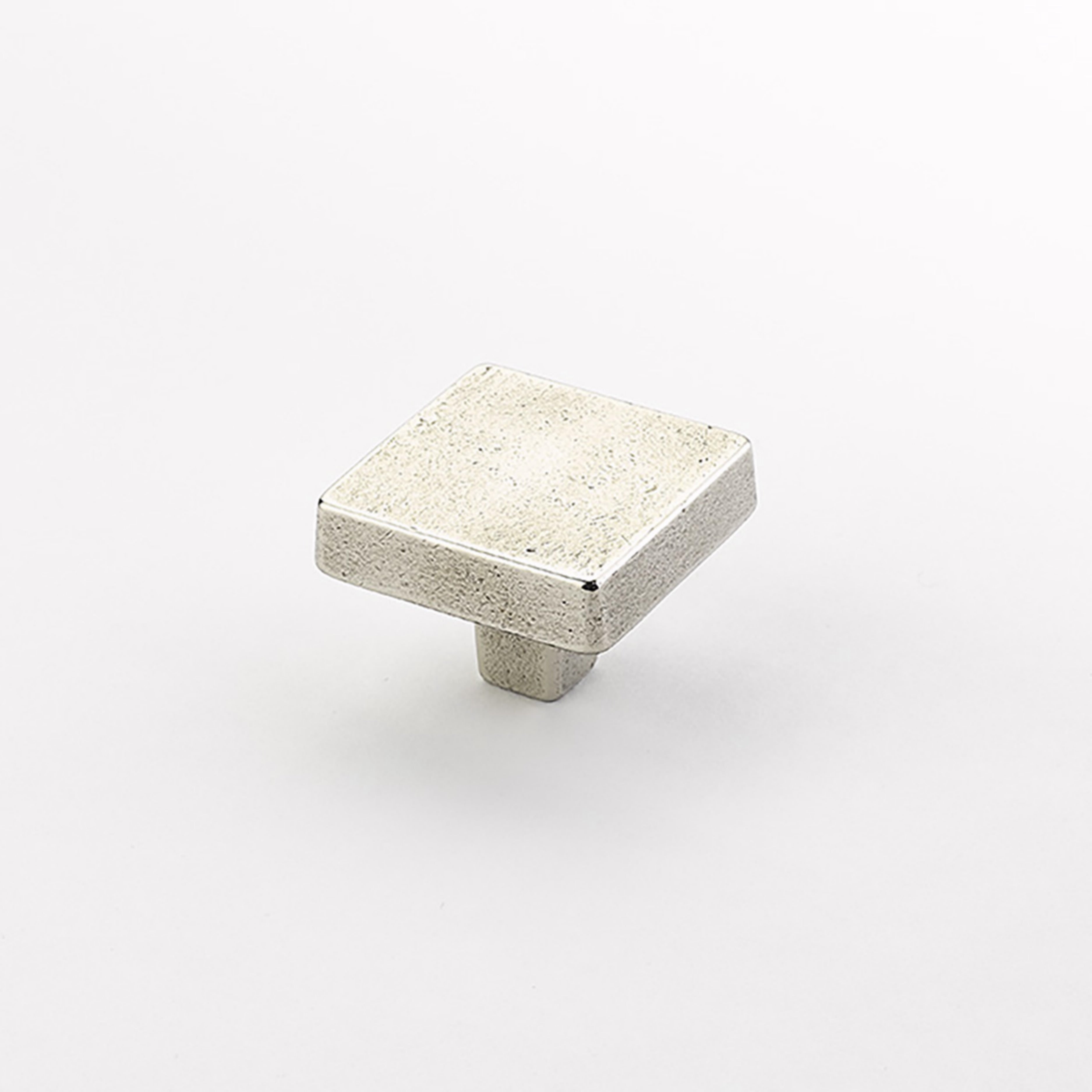 Schaub 815-PWB 1-3/4" Diameter Large Square Vinci Cabinet Knob Polished White Bronze Finish Sparrow Supply