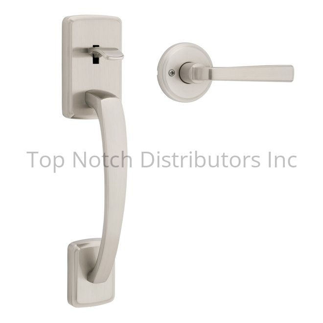 Kwikset 815BFHXTDL-15 Passage Brentford Handleset with Trafford Lev... Sparrow Supply