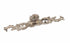 Schaub 817-MSL French Court Cabinet Knob with 7-3/8" Backplate Monticello Silver Finish Sparrow Supply