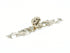 Schaub 817-WB French Court Cabinet Knob with 7-3/8" Backplate White Brass Finish Sparrow Supply