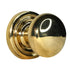 Emtek 8200PUS3NL Providence Knob 2-3/8" Backset Privacy with Regular Rose for 1-1/4" to 2" Door Unlacquered Brass Finish Sparrow Supply