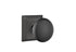 Emtek 8231PUS19 Providence Knob 2-3/8" Backset Privacy with Quincy Rose for 1-1/4" to 2" Door Flat Black Finish Sparrow Supply