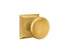 Emtek 8231PUS7 Providence Knob 2-3/8" Backset Privacy with Quincy Rose for 1-1/4" to 2" Door French Antique Brass Finish Sparrow Supply