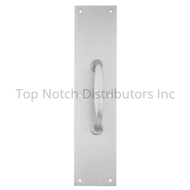 Ives 8311526D616 5" Pull with 6" x 16" Plate Satin Chrome Sparrow Supply