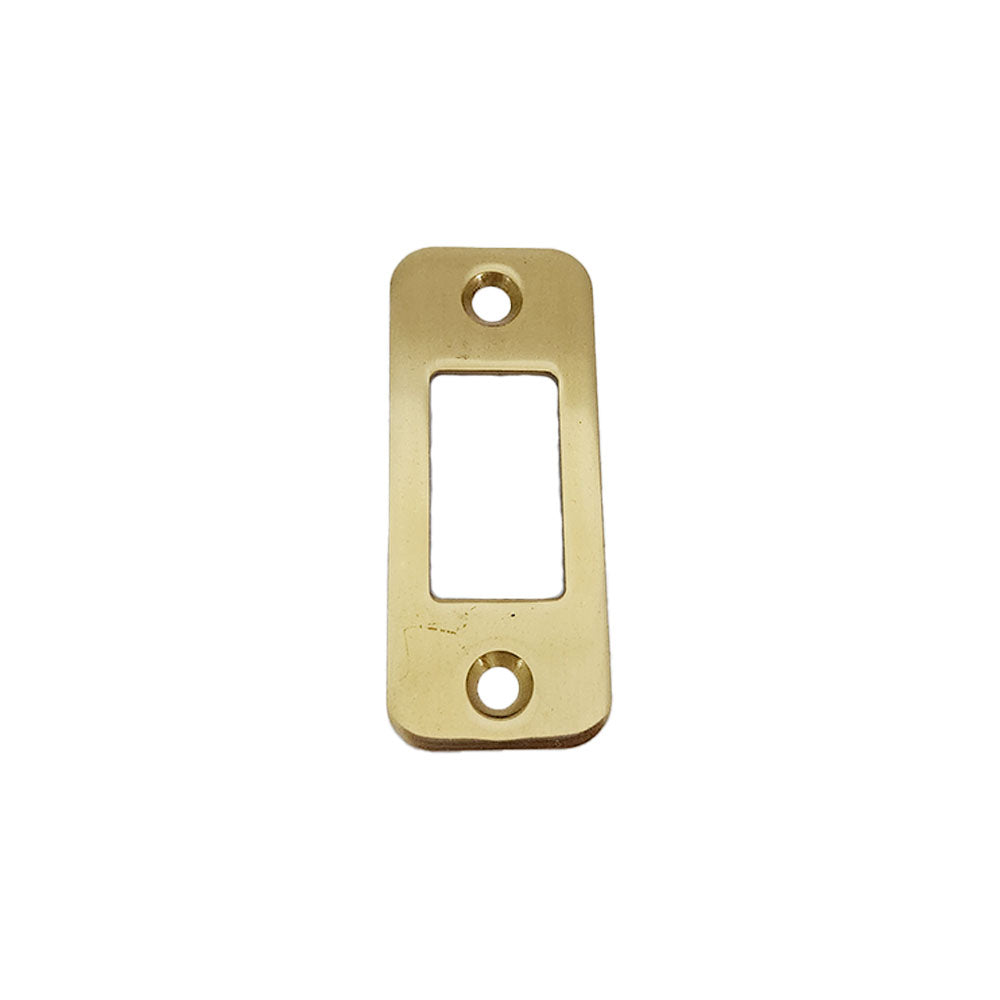 Emtek 83224US3 Radius Deadbolt Strike Polished Brass Lifetime Finish Sparrow Supply