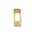 Emtek 83224US3 Radius Deadbolt Strike Polished Brass Lifetime Finish Sparrow Supply