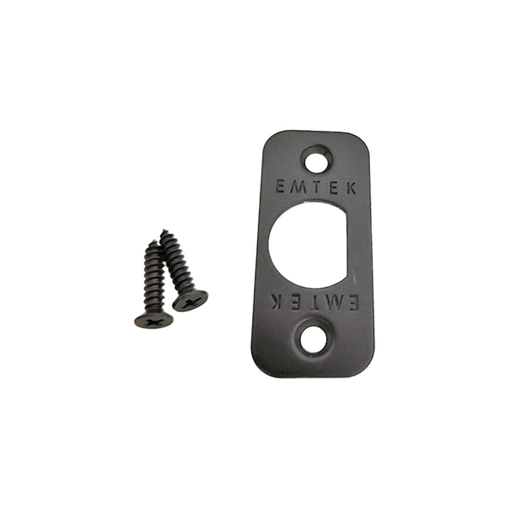 Emtek 83231US10B Radius Corner Faceplate and Screws for Passage or Privacy Latch Oil Rubbed Bronze Finish Sparrow Supply
