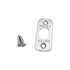 Emtek 83231US15 Radius Corner Faceplate and Screws for Passage or Privacy Latch Satin Nickel Finish Sparrow Supply