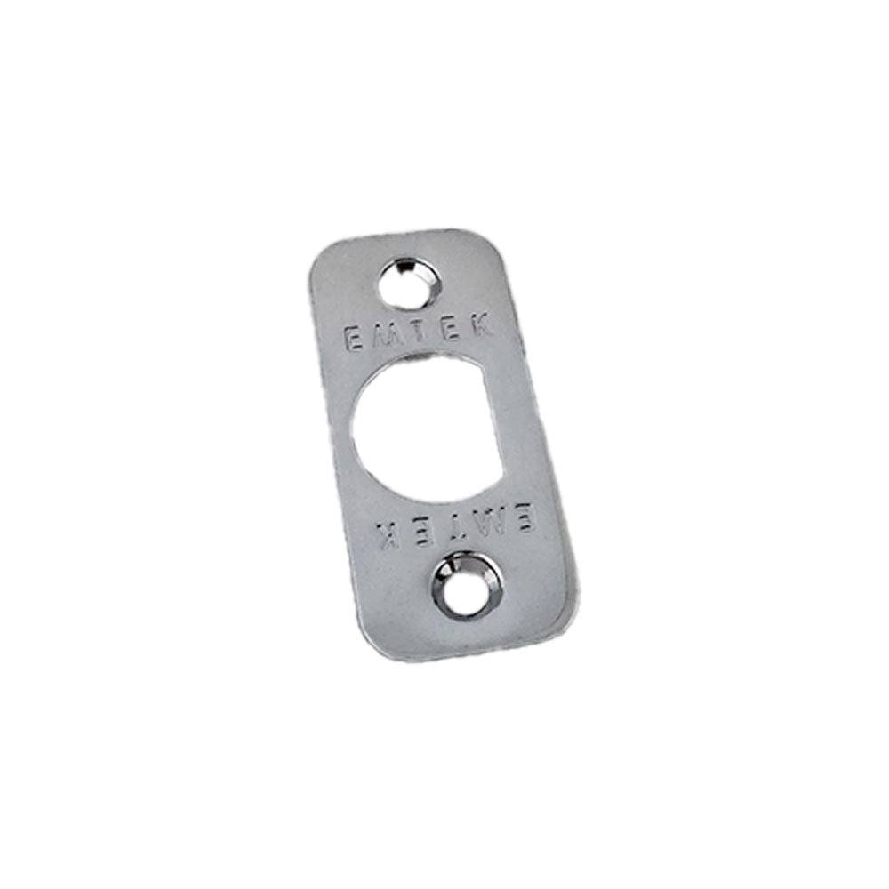 Emtek 83231US26 Radius Corner Faceplate and Screws for Passage or Privacy Latch Polished Chrome Finish Sparrow Supply