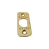 Emtek 83231US3 Radius Corner Faceplate and Screws for Passage or Privacy Latch Polished Brass Lifetime Finish Sparrow Supply