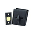 Emtek 8468US19 Rectangular Single Cylinder Deadbolt for 1-3/4" Door Flat Black Finish Sparrow Supply