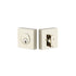 Emtek 8469US14 Square Single Cylinder Deadbolt for 1-3/4" Door Polished Nickel Lifetime Finish Sparrow Supply
