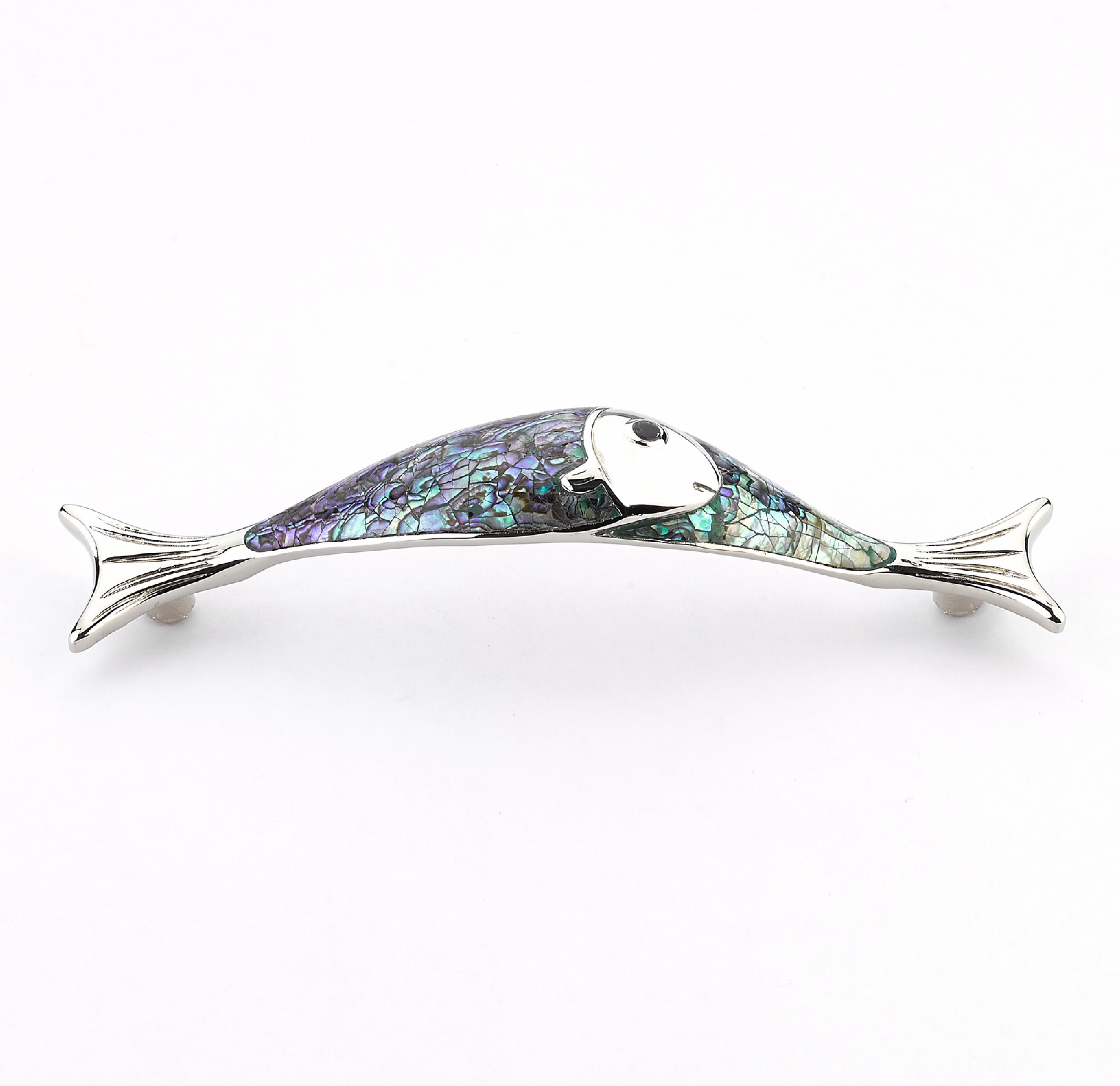 Schaub 850-IM-PN 4-1/2" Center to Center Imperial Shell Fish Cabinet Pull Polished Nickel Finish Sparrow Supply
