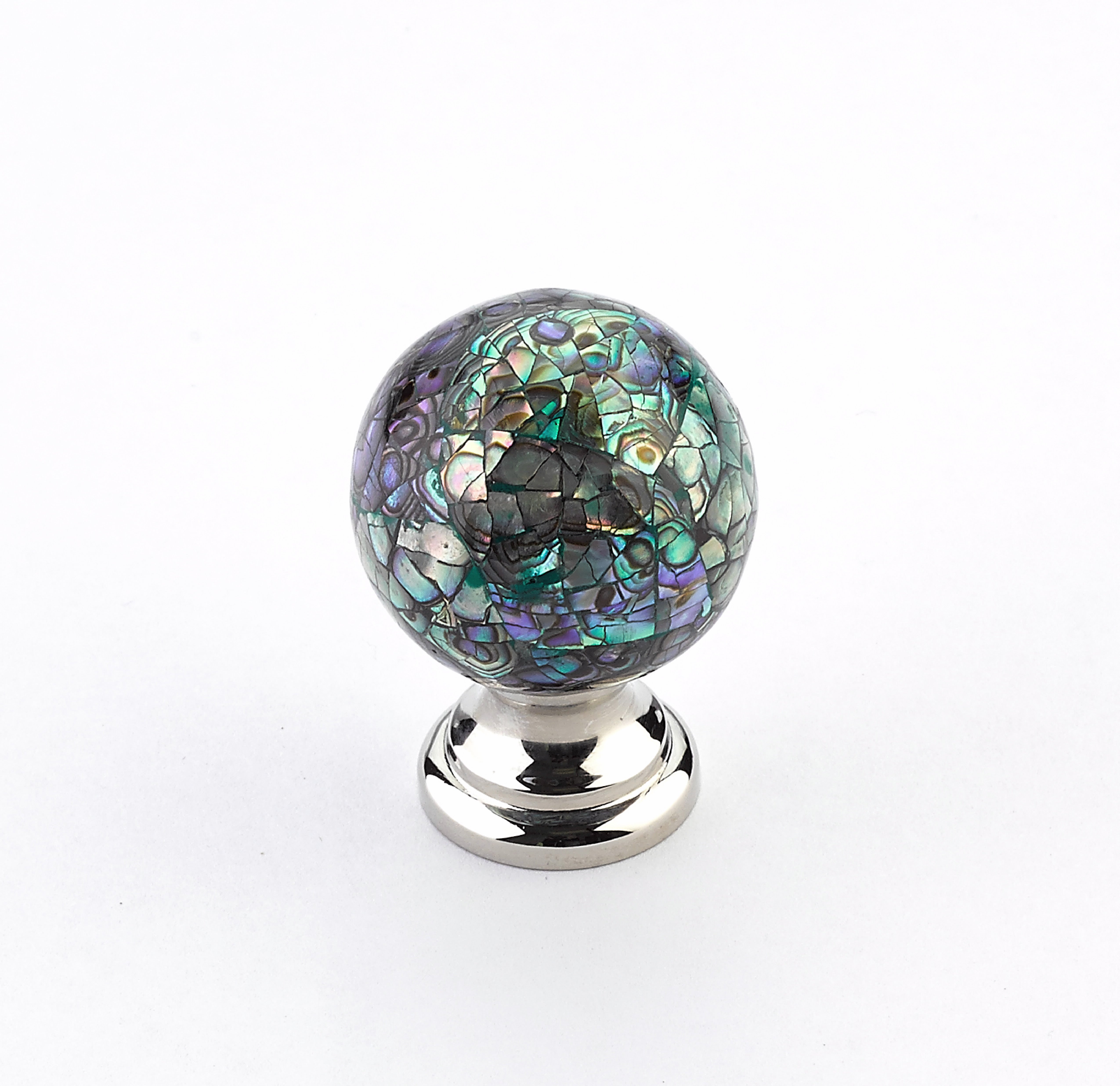 Schaub 857-IM-PN 1-1/4" Symphony Cabinet Knob Imperial Shell Polished Nickel Finish Sparrow Supply
