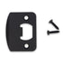 Emtek 86085US19 1/4" Radius Corner Full Lip Strike for Passage, Privacy or Key-In Sets Flat Black Finish Sparrow Supply