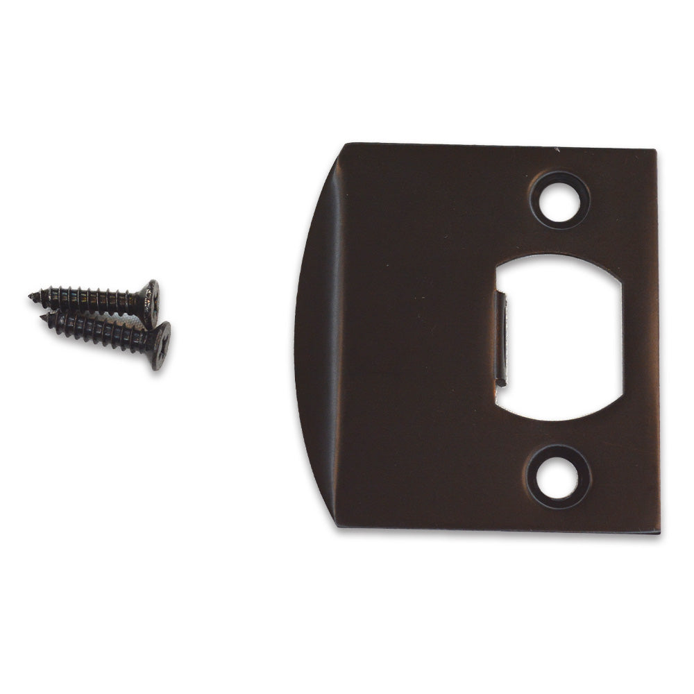 Emtek 86086US10B Square Corner Extended Lip Strike for Passage, Privacy or Key-In Sets Oil Rubbed Bronze Finish Sparrow Supply