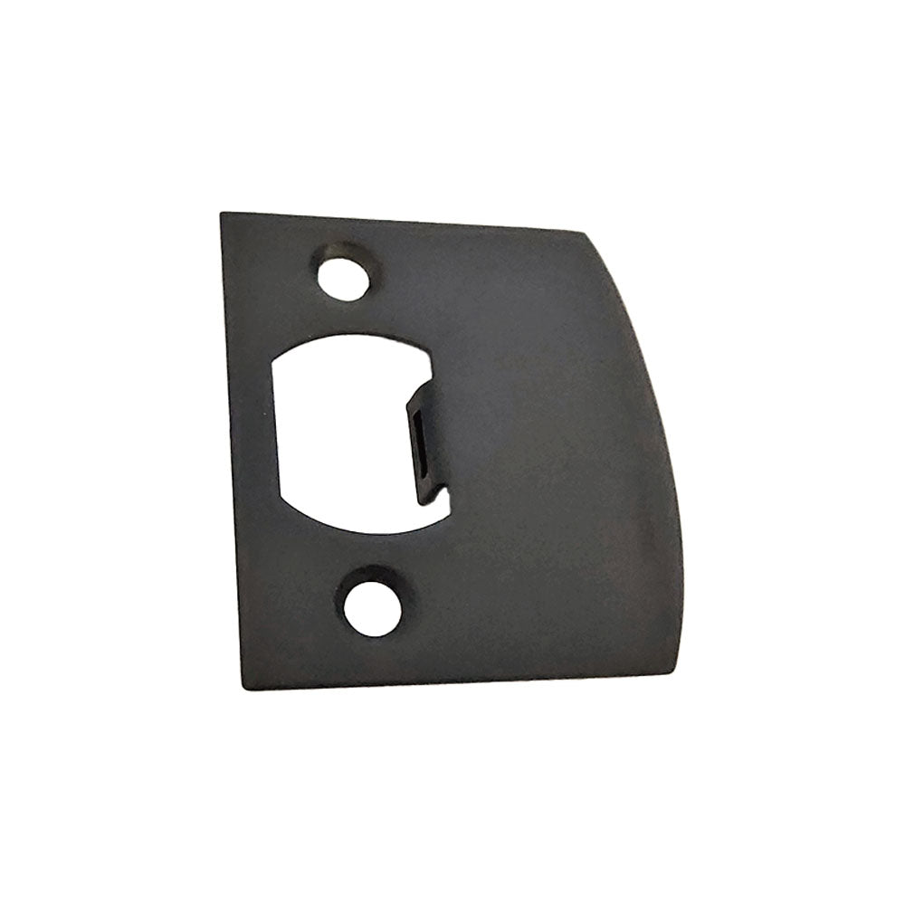 Emtek 86086US19 Square Corner Extended Lip Strike for Passage, Privacy or Key-In Sets Flat Black Finish Sparrow Supply
