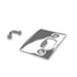 Emtek 86086US26 Square Corner Extended Lip Strike for Passage, Privacy or Key-In Sets Polished Chrome Finish Sparrow Supply