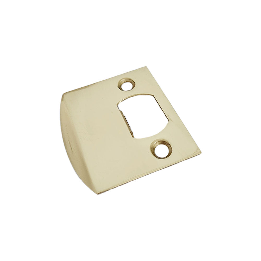 Emtek 86086US3NL Square Corner Extended Lip Strike for Passage, Privacy or Key-In Sets Unlacquered Brass Finish Sparrow Supply