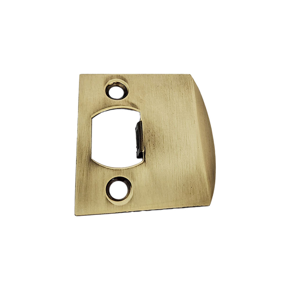 Emtek 86086US7 Square Corner Extended Lip Strike for Passage, Privacy or Key-In Sets French Antique Brass Finish Sparrow Supply