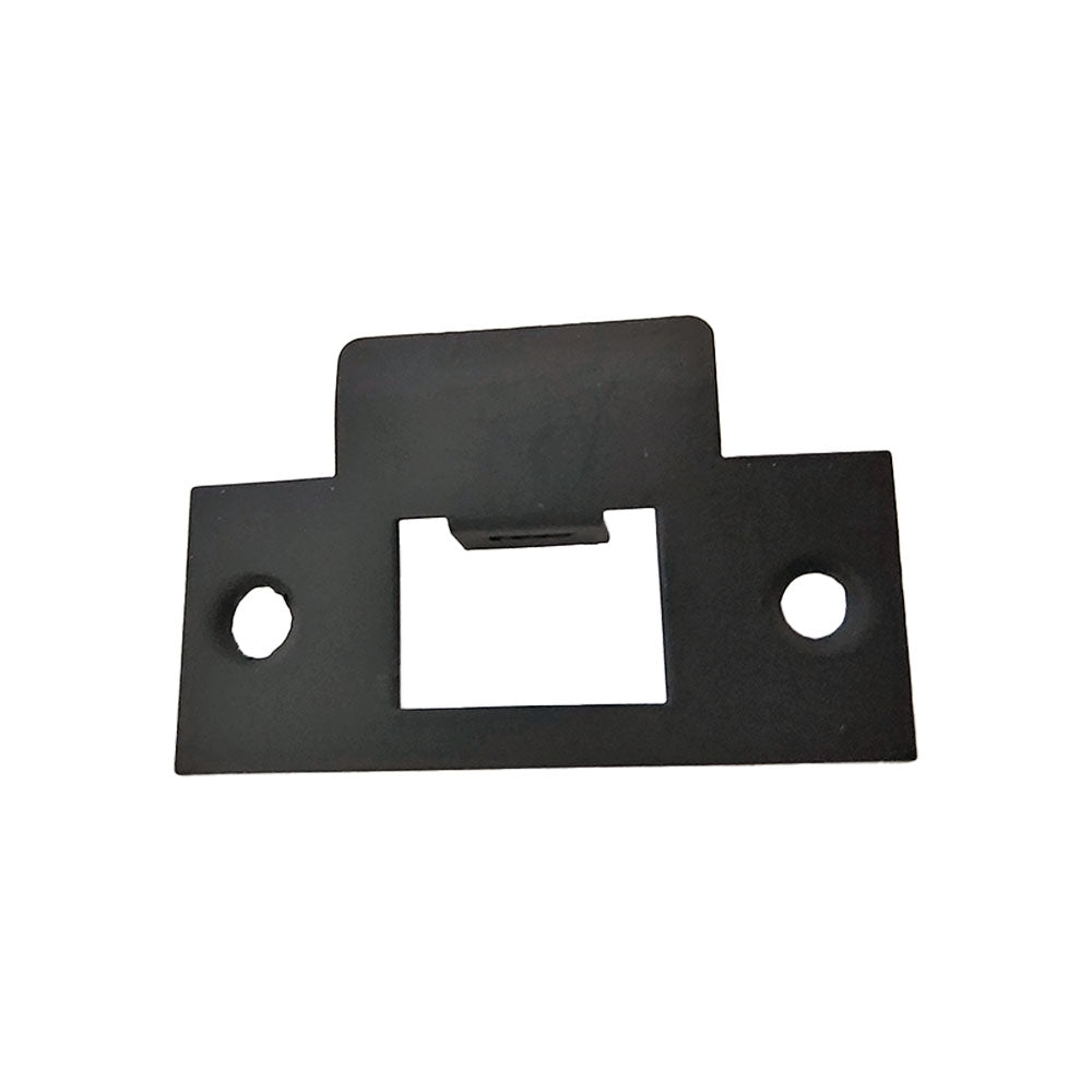 Emtek 86087US19 Square Corner T Strike for Passage, Privacy or Key-In Sets Flat Black Finish Sparrow Supply