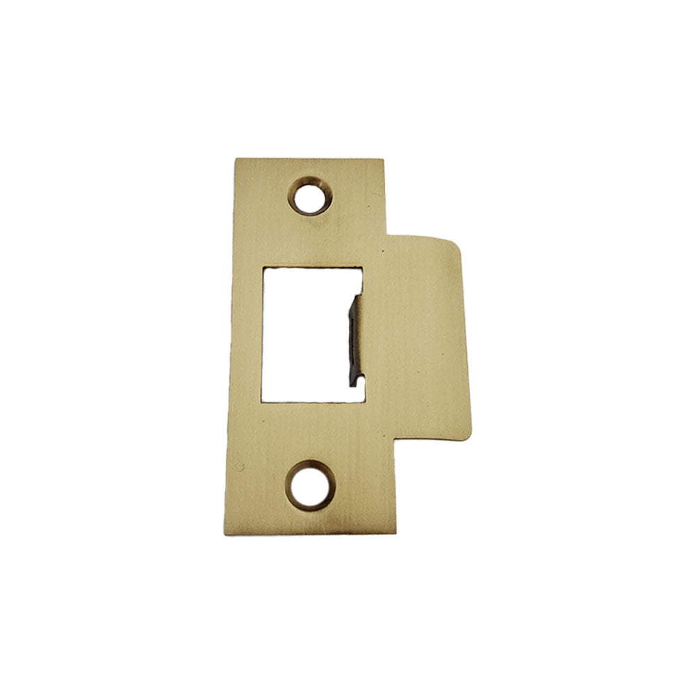 Emtek 86087US4 Square Corner T Strike for Passage, Privacy or Key-In Sets Satin Brass Finish Sparrow Supply