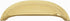 Emtek 86123US3 Cup Cabinet Pull with 3" Center To Center Polished Brass Lifetime Finish Sparrow Supply