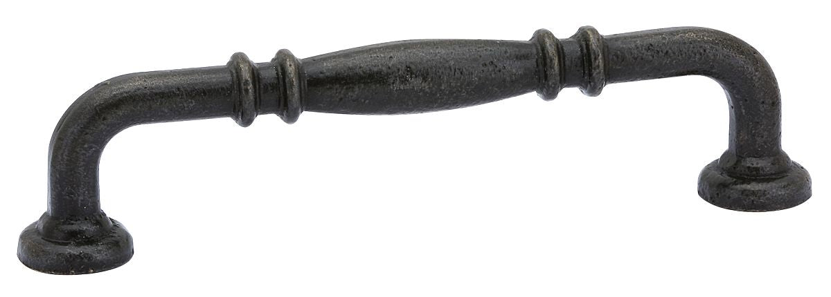Emtek 86255MB Tuscany Ribbed Cabinet Pull with 6" Center To Center Medium Bronze Finish Sparrow Supply