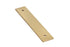 Emtek 86435US4 Art Deco Rectangular Backplate for Cabinet Pull with 4" Center to Center Satin Brass Finish Sparrow Supply