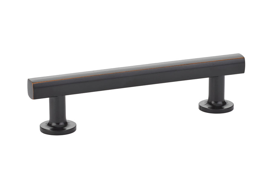 Emtek 86454US10B Freestone Cabinet Pull with 4" Center to Center Oil Rubbed Bronze Finish Sparrow Supply
