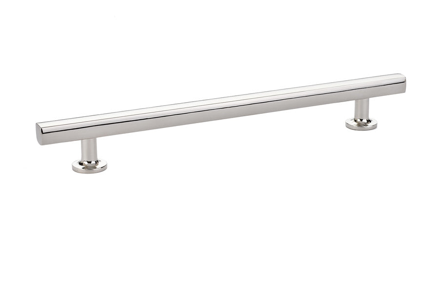 Emtek 86456US14 Freestone Cabinet Pull with 8" Center to Center Polished Nickel Lifetime Finish Sparrow Supply