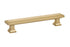 Emtek 86492US4 Geometric Rectangular Cabinet Pull with 5" Center to Center Satin Brass Finish Sparrow Supply