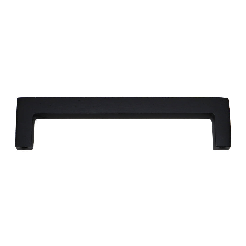 Emtek 86669FB Rustic Modern Rectangular Cabinet Pull with 5" Center to Center Flat Black Bronze Finish Sparrow Supply
