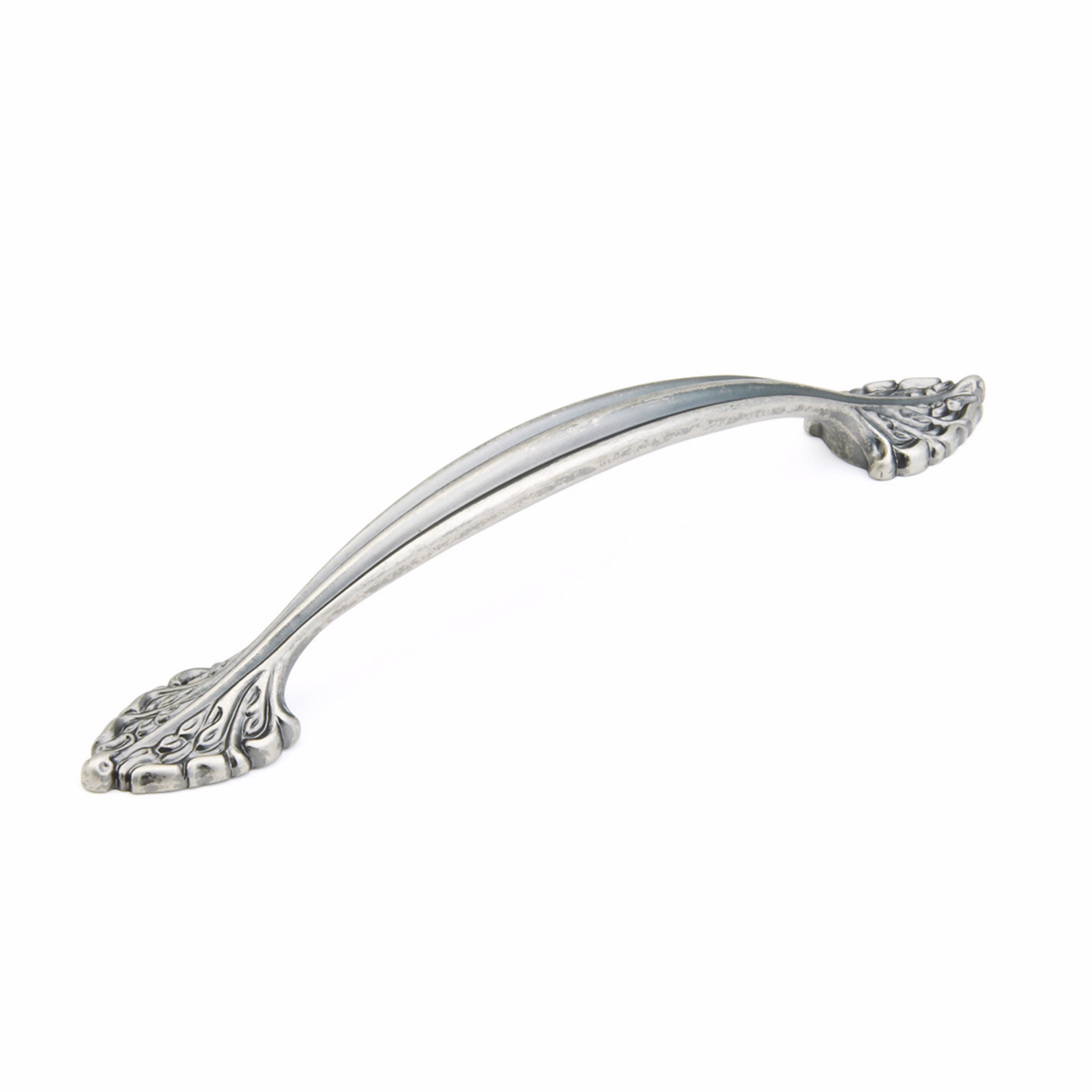 Schaub 8716-CRS 6" Center to Center Corinthian Cabinet Pull Corinthian Silver Finish Sparrow Supply