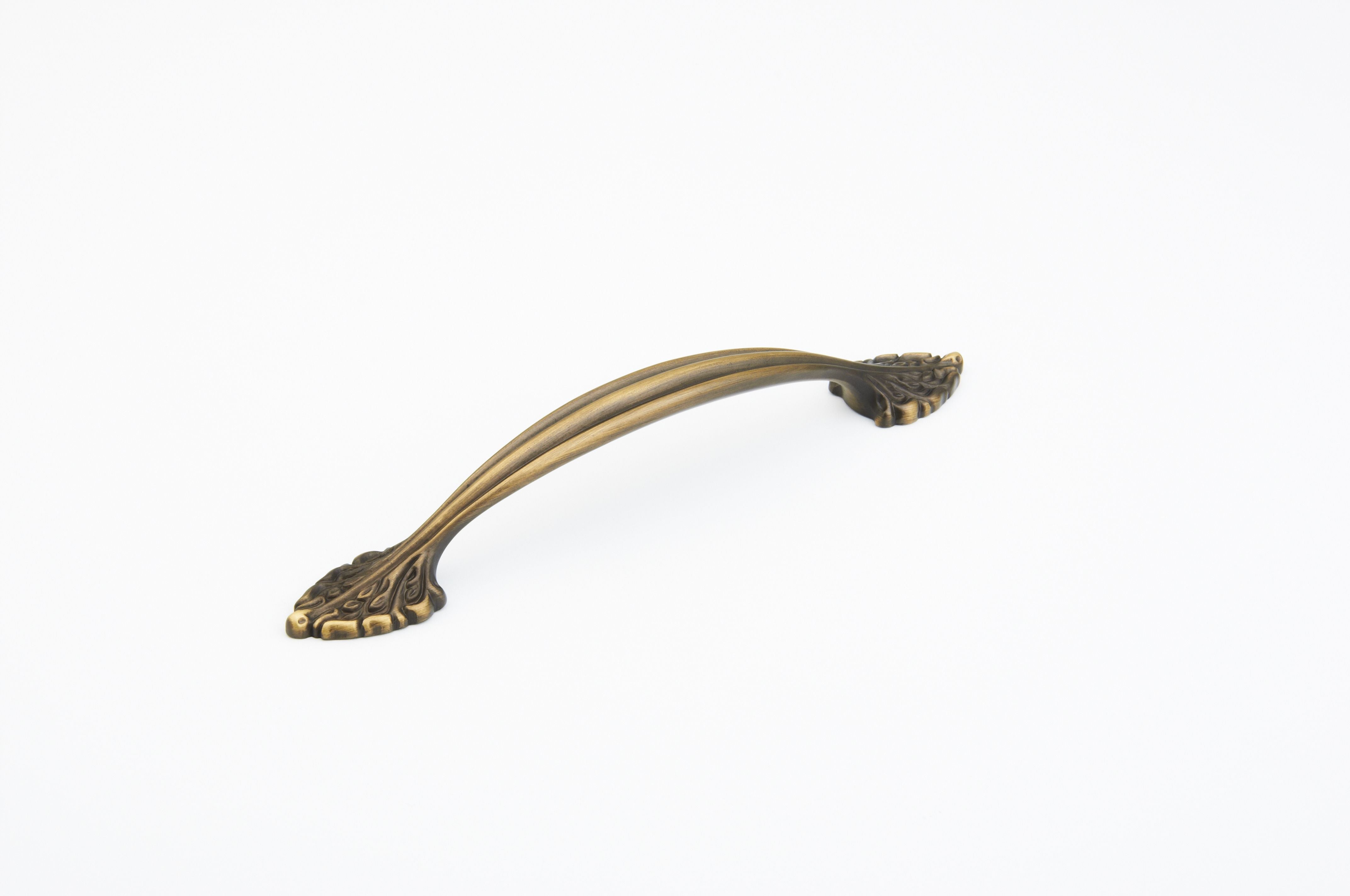 Schaub 8716-RB 6" Center to Center Corinthian Cabinet Pull Redington Brass Finish Sparrow Supply