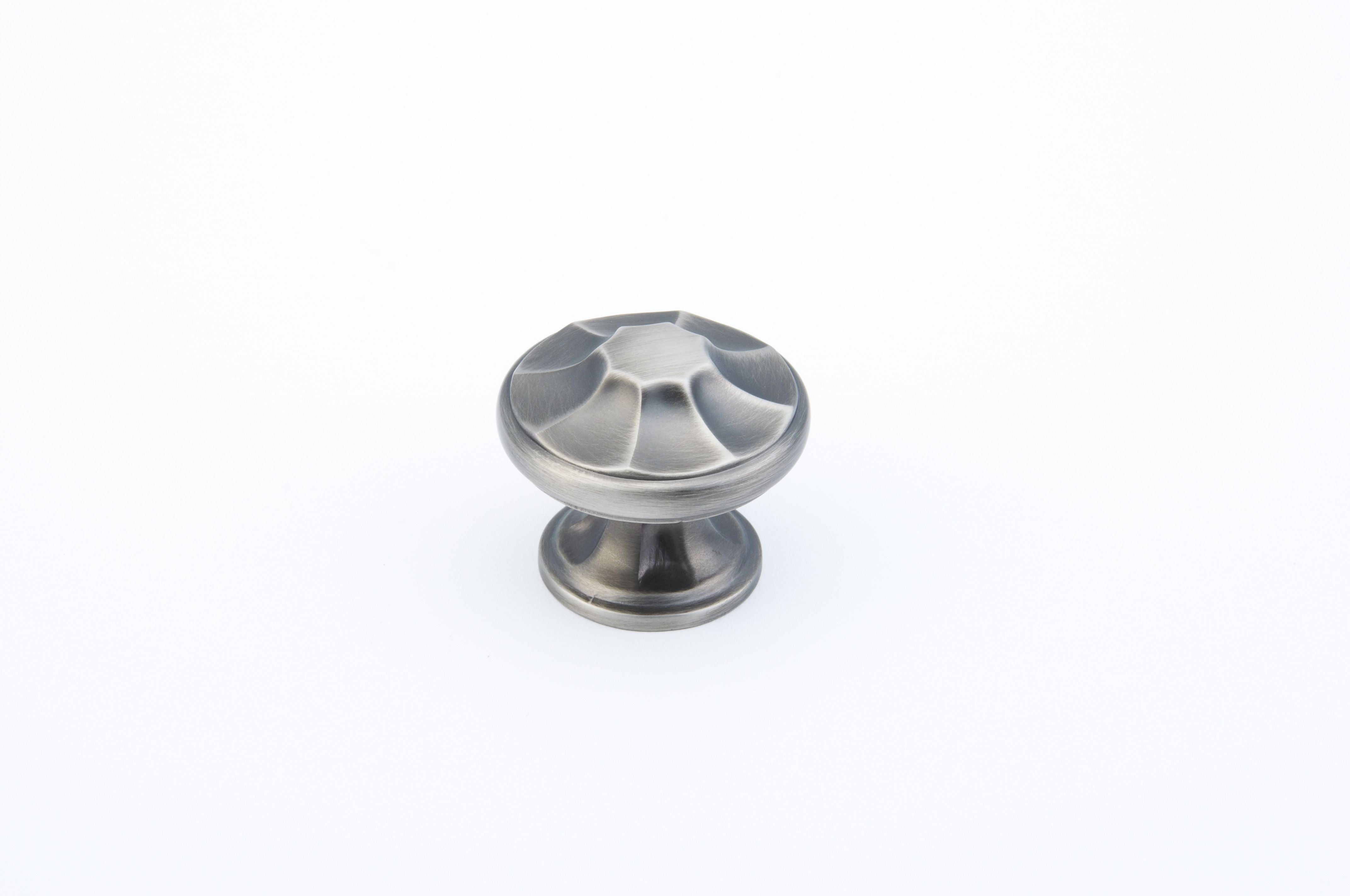 Schaub 876-AN 1-3/8" Empire Cabinet Knob Antique Nickel Finish Sparrow Supply