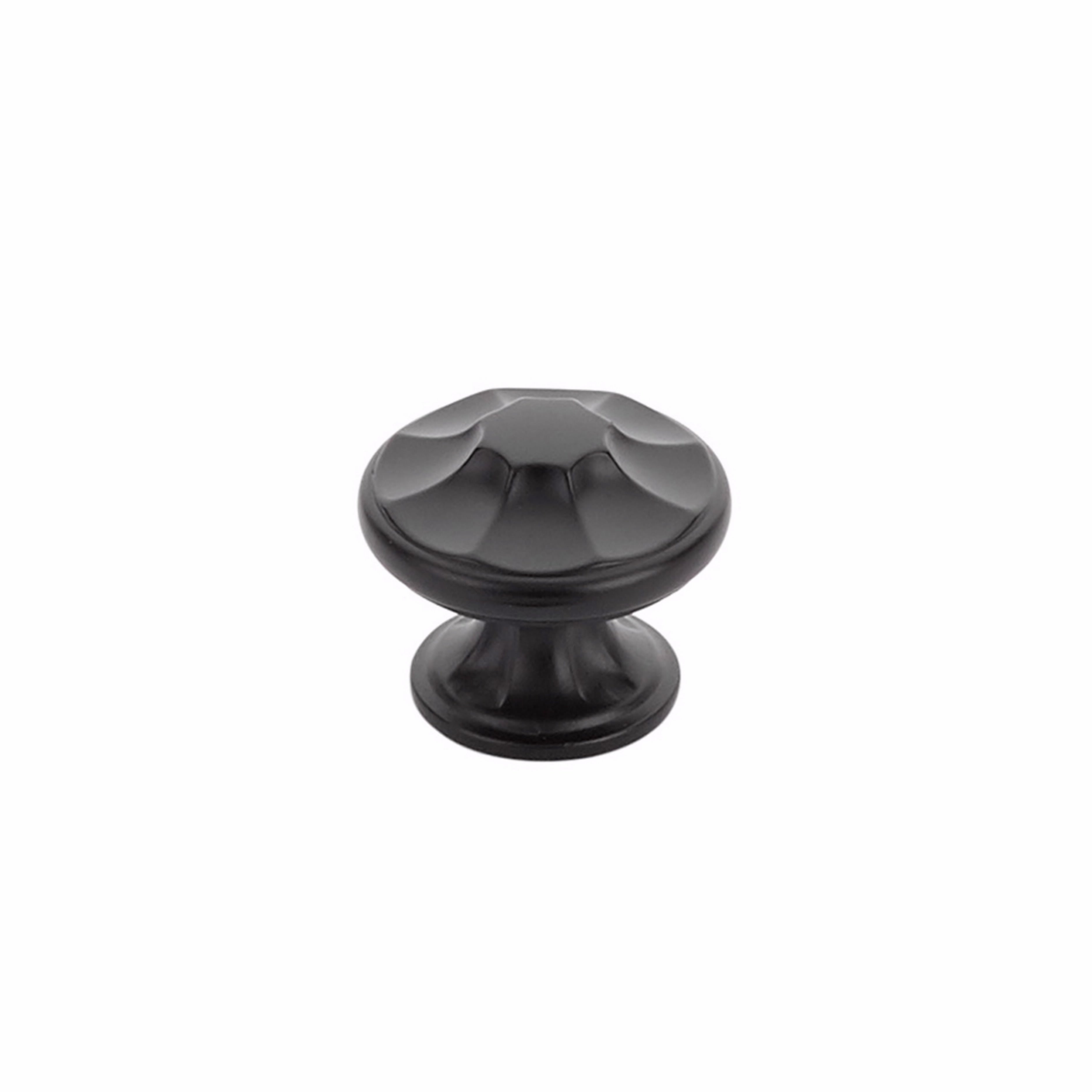 Schaub 876-MB 1-3/8" Empire Cabinet Knob Matte Black Finish Sparrow Supply