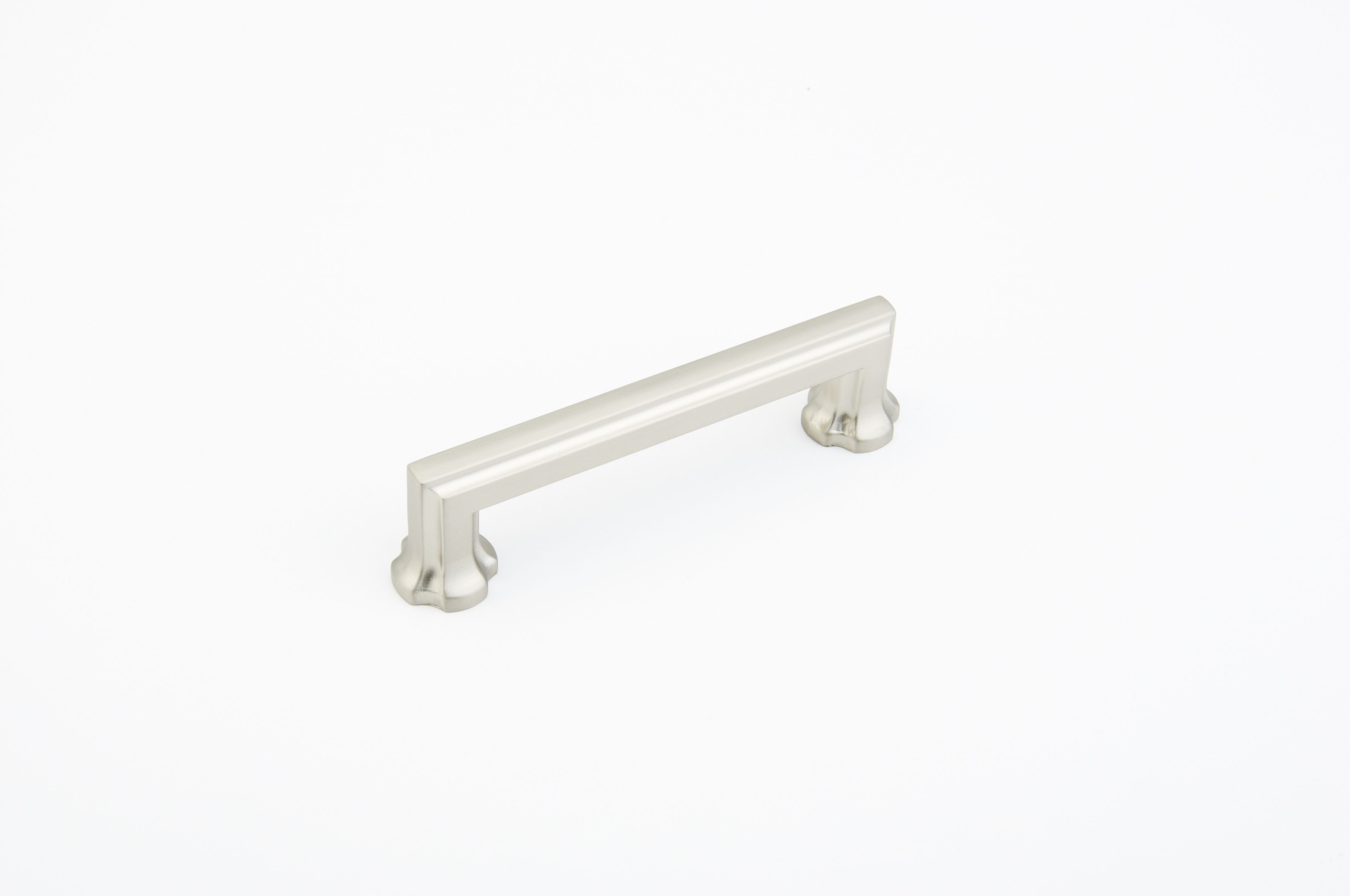 Schaub 877-15 4" Center to Center Empire Cabinet Pull Satin Nickel Finish Sparrow Supply